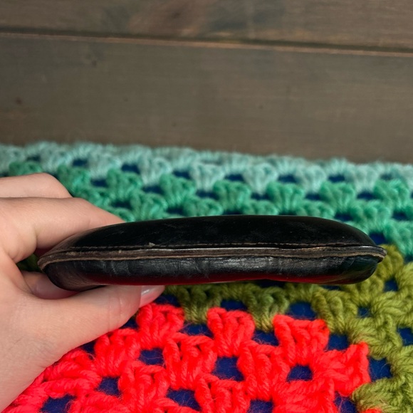 Vintage Calf Leather Black Coin Purse - Picture 6 of 7
